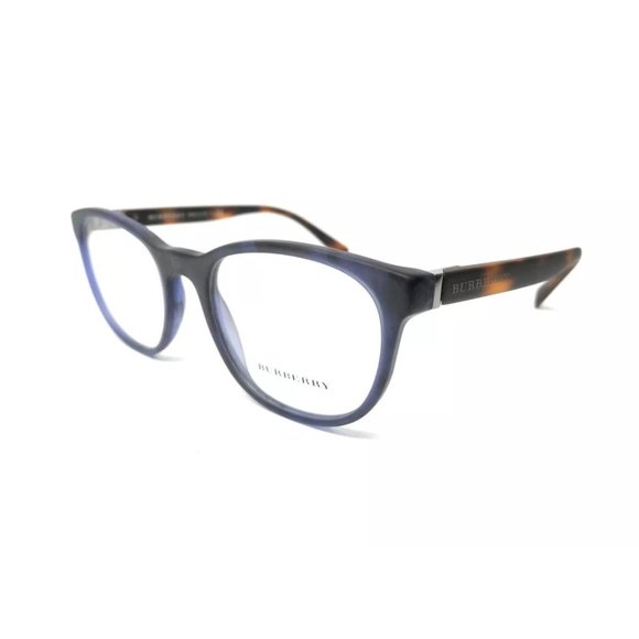 Burberry Unisex Matte Blue Havana Eyeglasses!